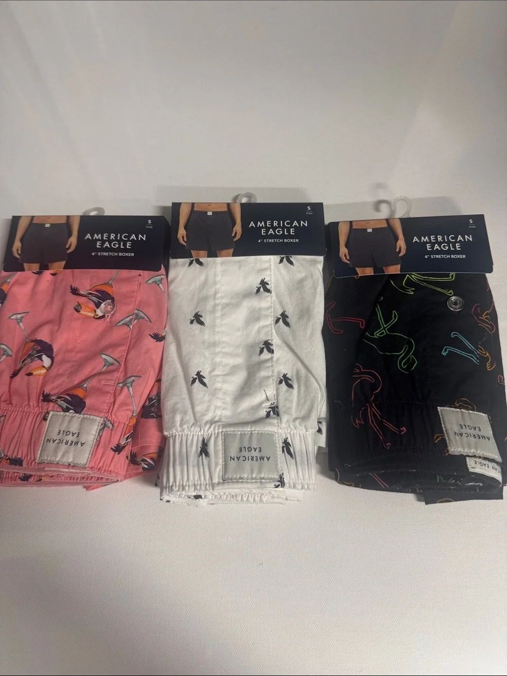 American Eagle Boxers Mens Small 3 Pack